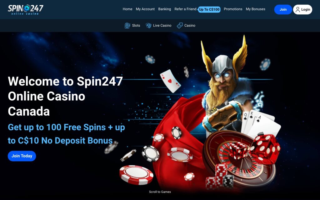 Spin247 Casino App screenshot