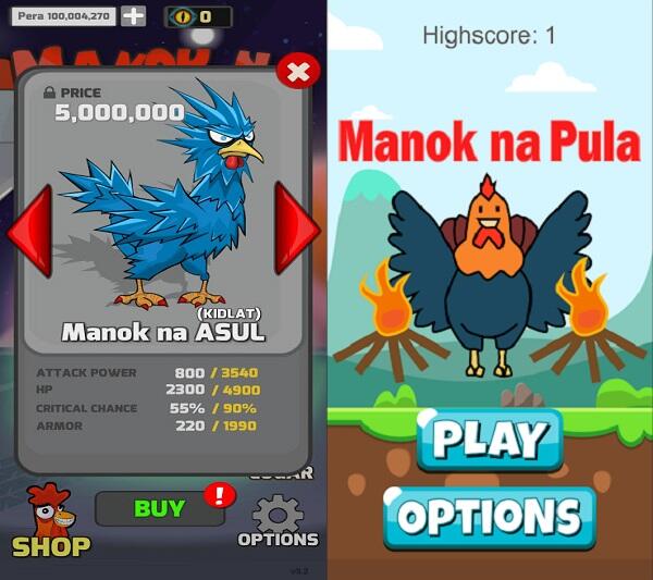 Manok Na Pula Mod APK interface