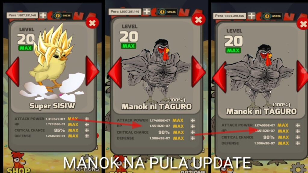 Manok Na Pula Mod APK gameplay screenshot