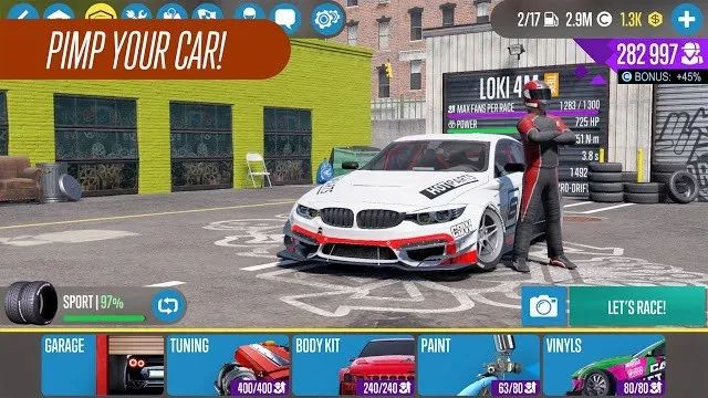 CarX Drift Racing 3 Mod APK car customization screenshot