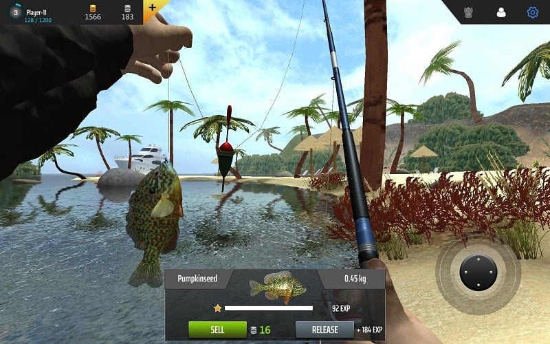 Professional Fishing Mod APK graphics screenshot