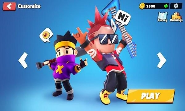 Clash Guys Hit The Ball Mod APK Gaming Character screenshot
