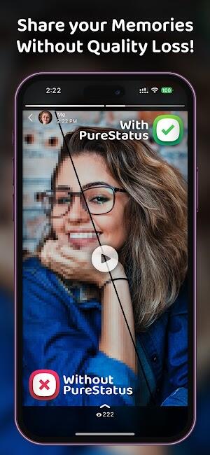 Pure Status Mod APK photo enhence screenshot