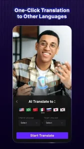 Blink Mod APK auto translate subtitles screenshot