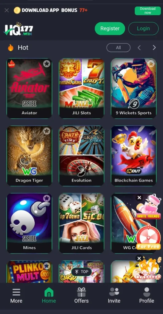 HQ177 Game Download Pakistan 2026 - Real Cash App 2 hq177 game available games screenshot