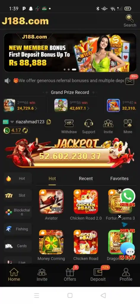 J188 Game Download - Earn Real Cash In Pakistan 1 j188 game banner image