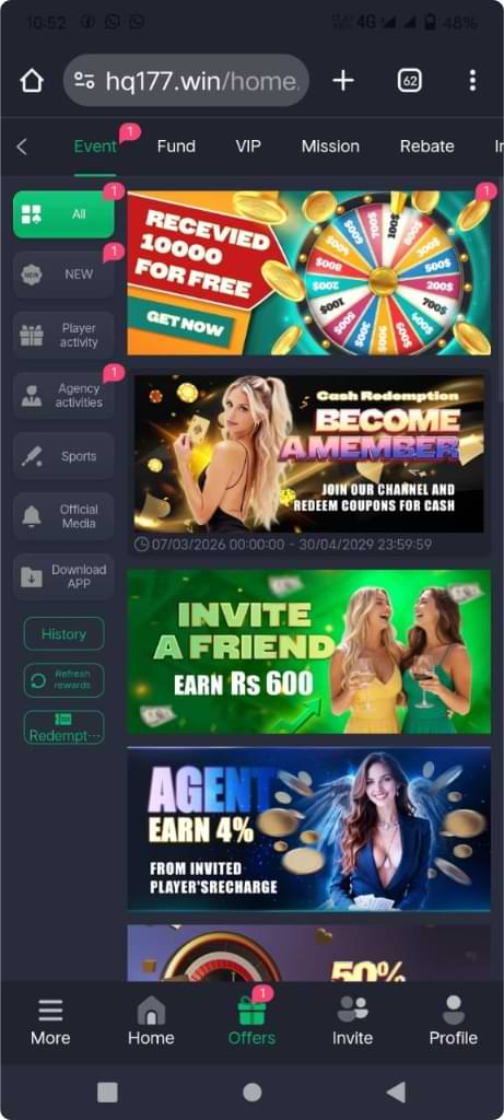 HQ177 Game Download Pakistan 2026 - Real Cash App 3 hq177 game available games and bonus screenshot