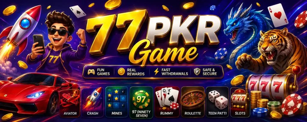 77PKR Game APK Download New Earning App In Pakistan 1 77PKR game banner image