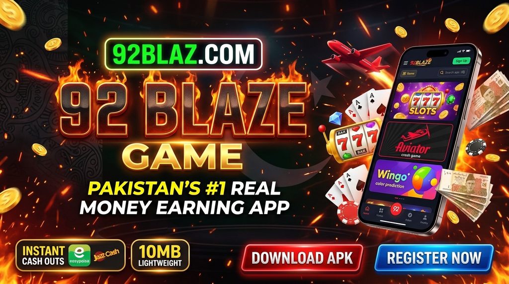 92Blaze Game Download v1.4: New Earning App in Pakistan 2026 1 92blaze banner image