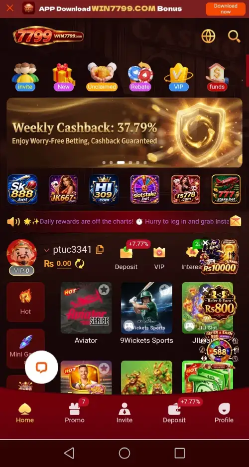 win7799 game banner image