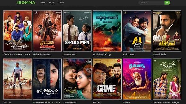 Ibomma APK interface screenshot